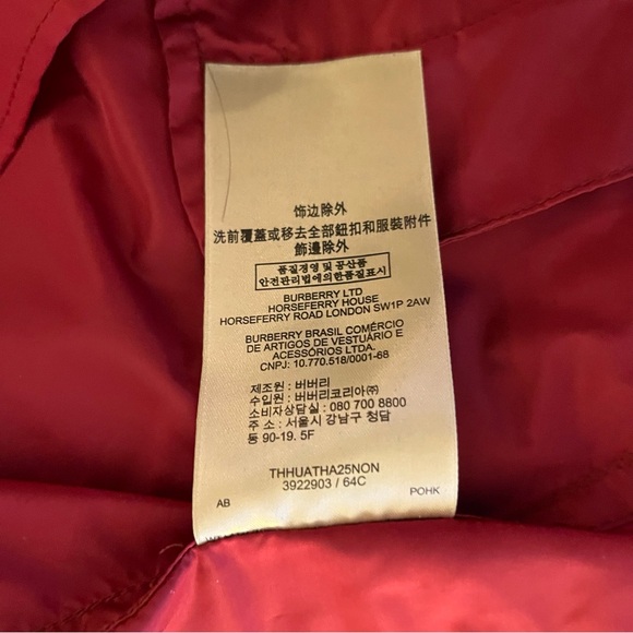 Burberry Brit cranberry red trenchcoat 4 - Picture 15 of 16